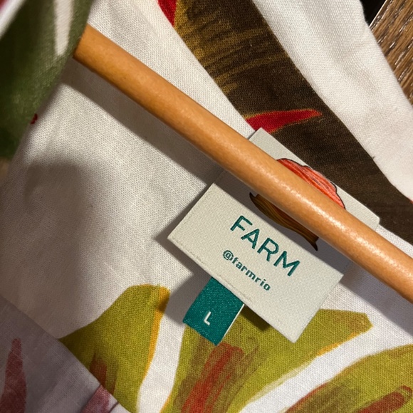 White Spring Forest Mini Dress Farm Rio - Picture 3 of 4